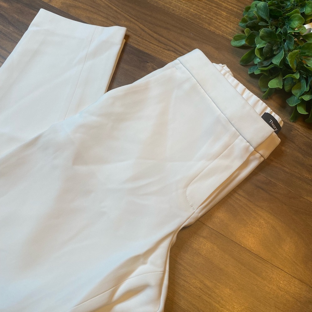 🆕THEORY Thaniel Z2 warm Ivory pants - Picture 8 of 15